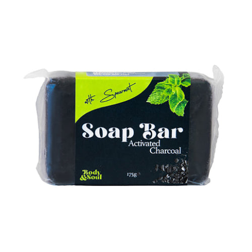 Body & Soul Charcoal & Mint Glycerine Soap 175g