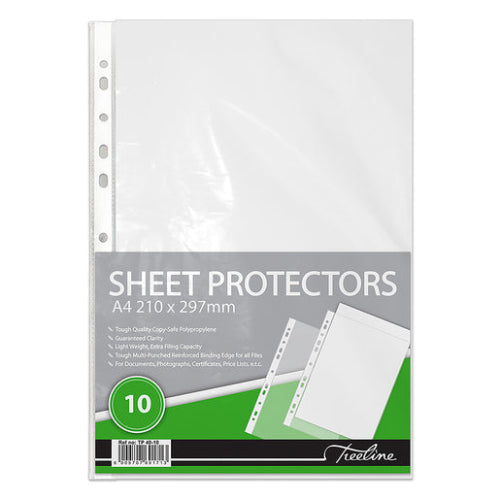 A4 Filing Pockets 40 Micron Treeline 10