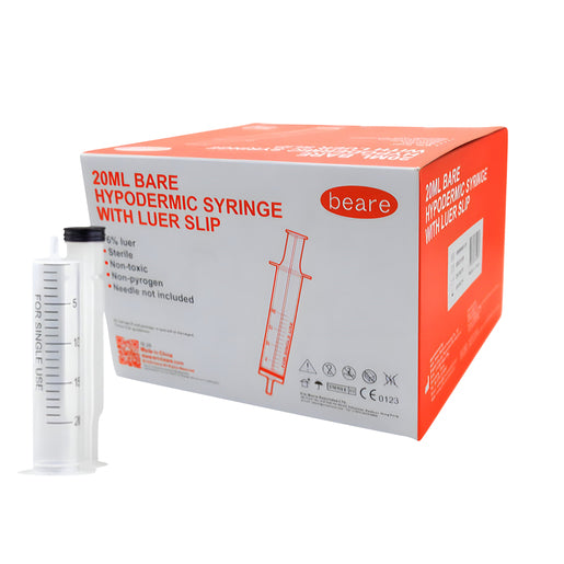 Syringe 20ml Luer Slip 2 Part Beare 50s
