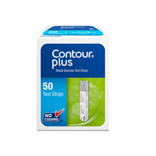 Contour Plus Blood Glucose Strips 50s