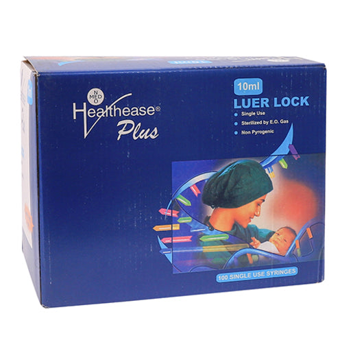 Syringe 10ml 3Part Luer Lock Latex Free 100