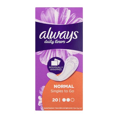 Always Liners Normal Scented 20