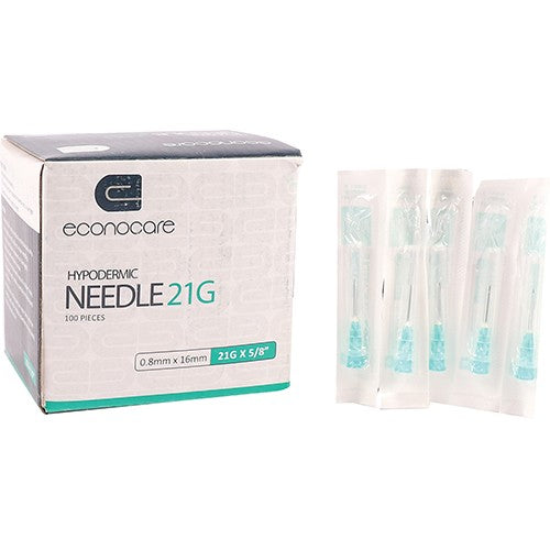 Needle 21GX16MM Econocare Green 100
