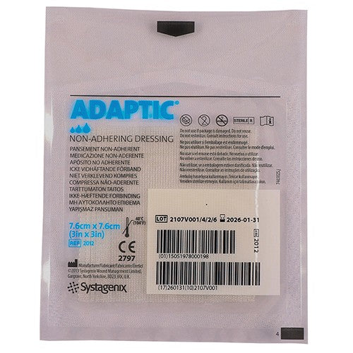 Adaptic Dressing Non Adhesive 76X76mm 1 – Cura Pharm