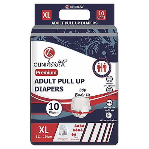 Diapers Adult Premium X-Large Pullup 10