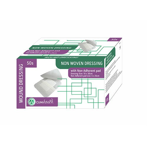 Dressing Non Woven & Pad Clinihealth 10X30cm 50