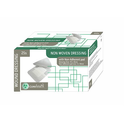 Dressing Non Woven & Pad Clinihealth 10X35cm 25