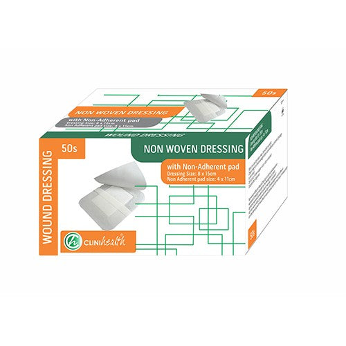 Dressing Non Woven & Pad Clinihealth 8X15cm 50