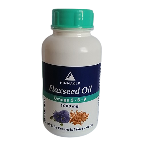 Flaxseed Oil 1000mg 90 Capsules Pinnacle Cura Pharm