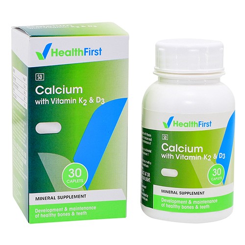 Health First Calcium With K2 & D3 30 Capsules