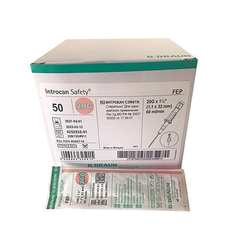 Introcan Safety FEP 20Gx32mm Pink 1