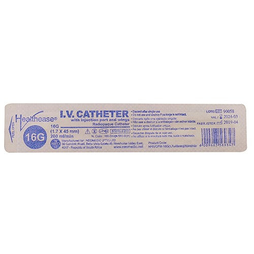Iv Catheter Injection Port With Wings 16G 1