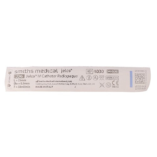 Jelco Radiopaque 22G Blue 1