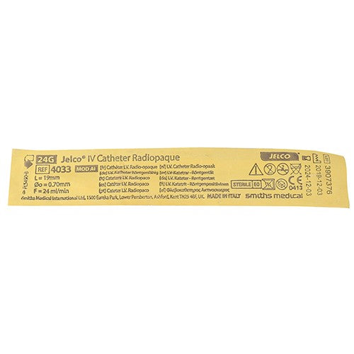 Jelco Radiopaque 24G Yellow 1