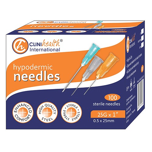 Needle 25Gx25mm Clinihealth 100