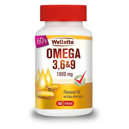 Omega 3&6&9 1000mg 60 Softgels Wellvita