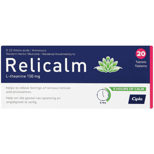 Relicalm 20 Tablets – Cura Pharm