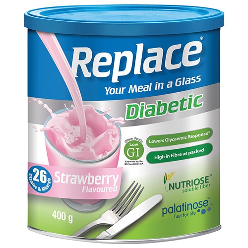 Replace Diabetic Strawberry 400g