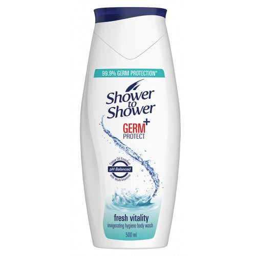 Shower To Shower Body Wash Vitality 500ml Cura Pharm