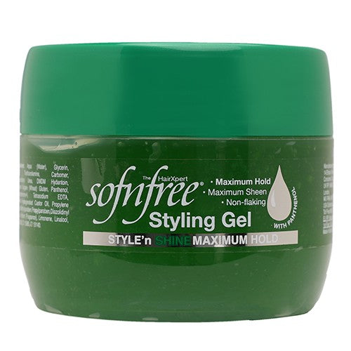 Sofnfree Styling Gel Maximum Hold 250ml Cura Pharm