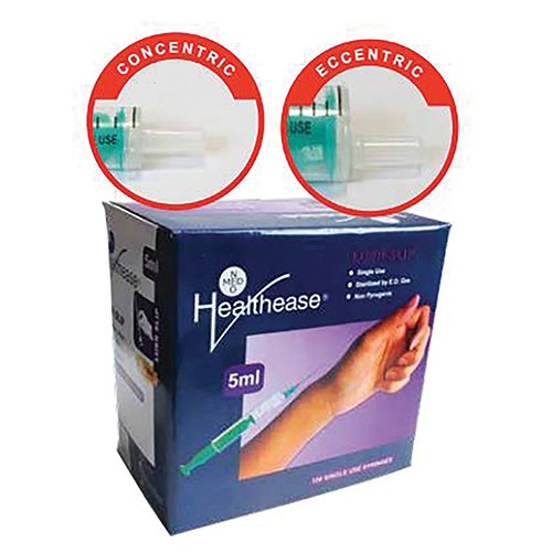 Syringe 20ml Luer Slip 2 Part Healthease 50