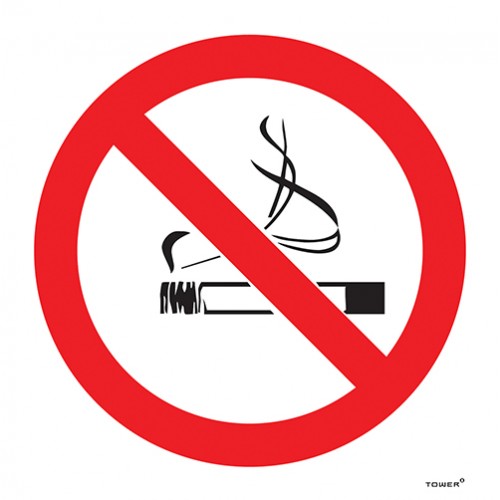 Tower Sign No Smoking 150X150 Abs
