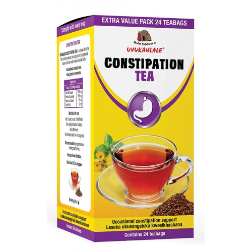 Uvukahlale Constipation Tea 24 Tea Bags Cura Pharm