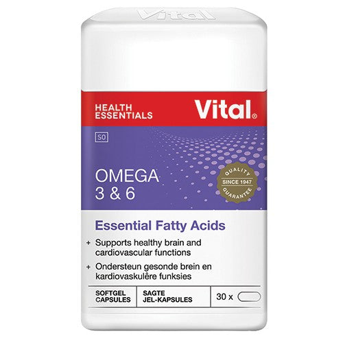 Vital Omega 3&6 Concentrate Capsules 30 Cura Pharm