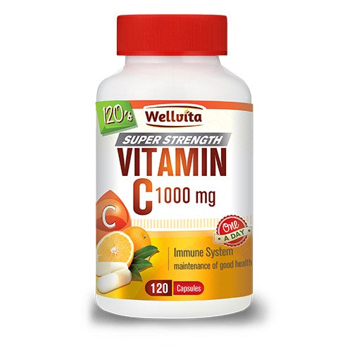 Vitamin C 1000mg 120 Capsules Wellvita