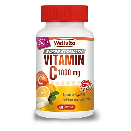 Vitamin C 1000mg 60 Capsules Wellvita