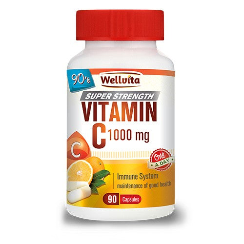 Vitamin C 1000mg 90 Capsules Wellvita
