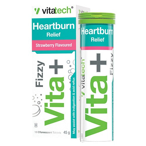 Vitatech Vita+ Heartburn Effervescent Strawberry 10