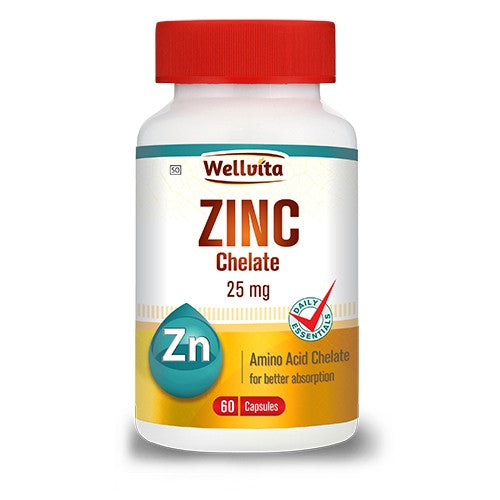 Wellvita Zinc Chelate 250mg 60 Capsules