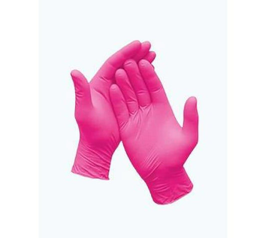 Glove Exam Pink Nitrile Extra Small 100