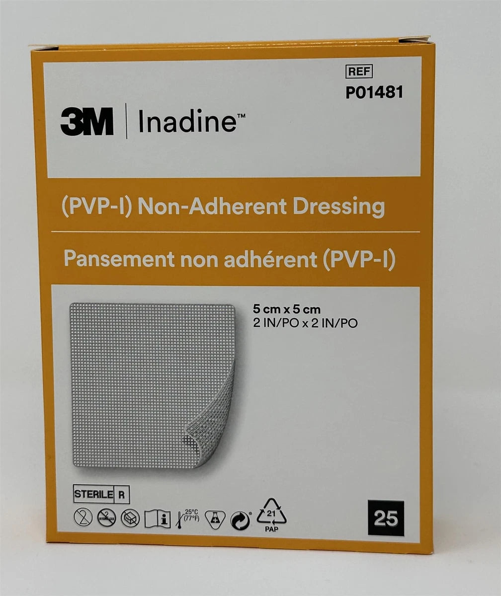 Inadine Wound Dressing 5cm X 5cm 25