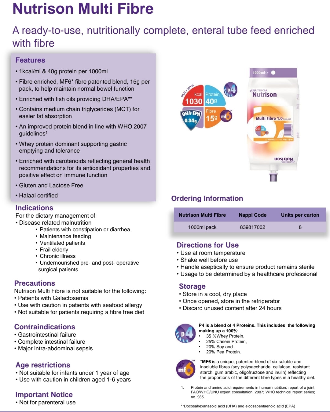 Nutrison Multi Fibre 1000ml