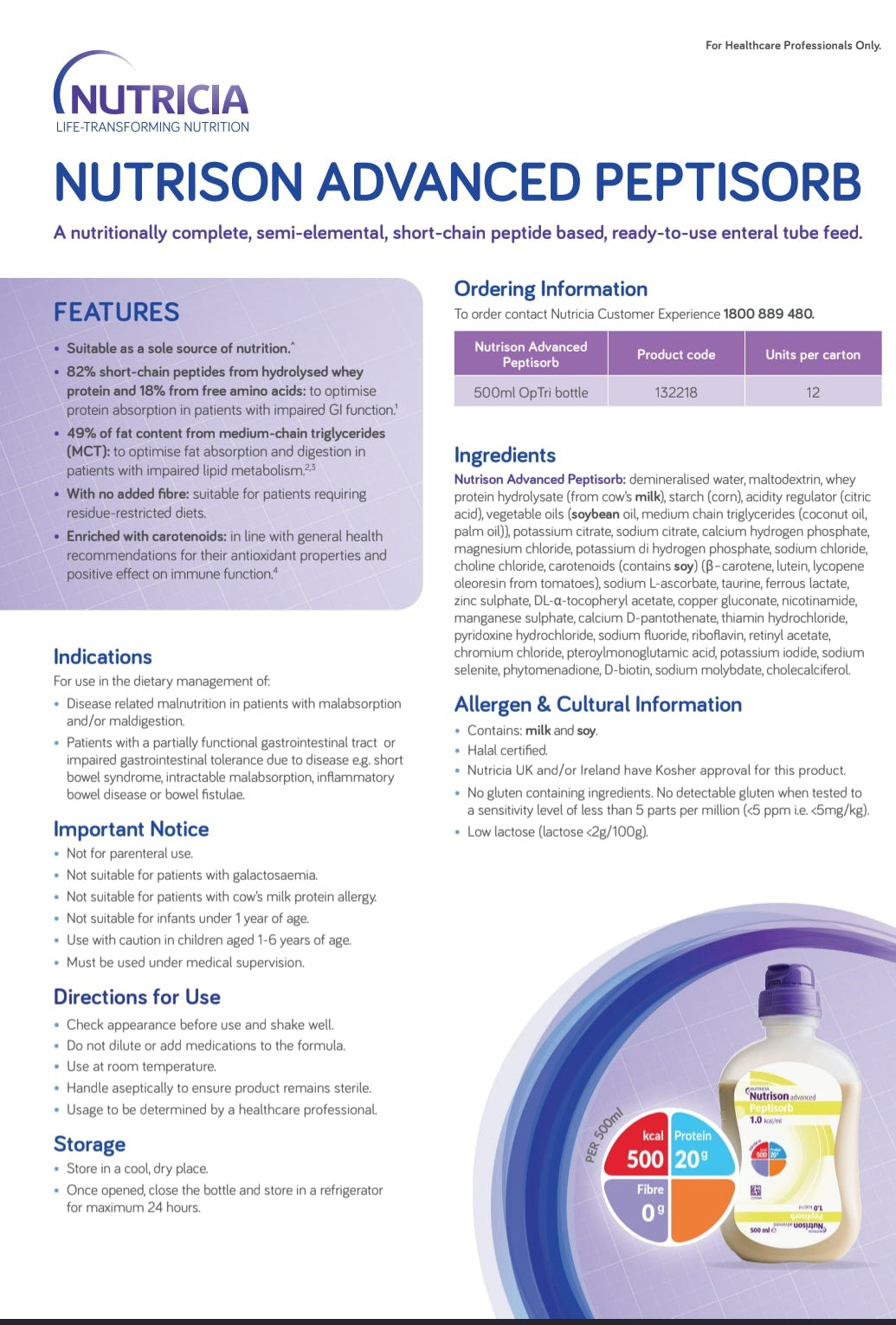 Nutrison Advanced Peptisorb 1000ml