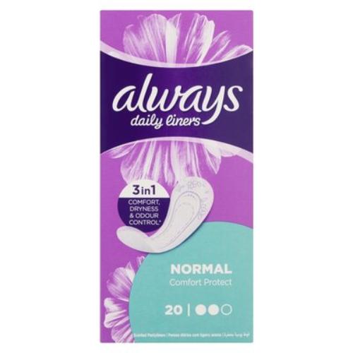 Always Liners Normal Unscented 20