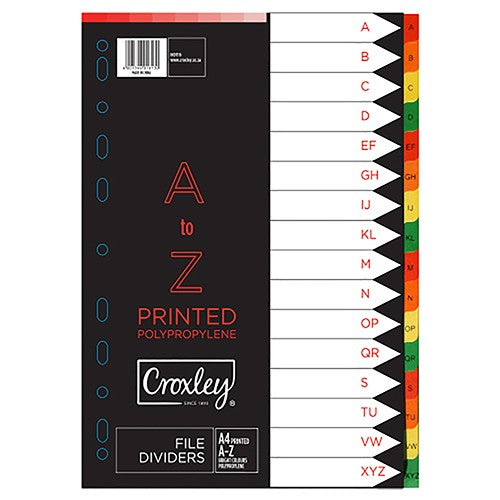 Croxley Indices Printed a-z Divider Set