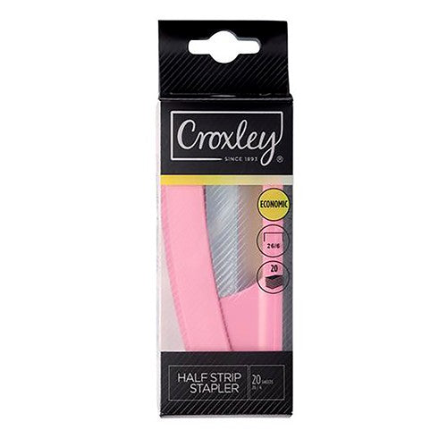 Croxley Stapler Half Economy Pink