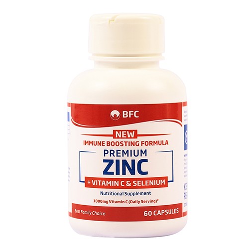 Premium Zinc with Vitamin C and Selenium 60 Capsules