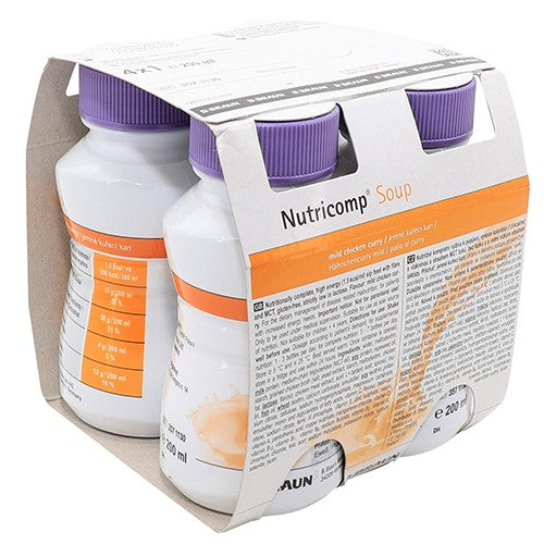 NutriComp Soup Mild Chicken Curry 4X200ml