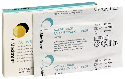 L-Mesitran Active Dressing 7.5cm x 4.5cm 5
