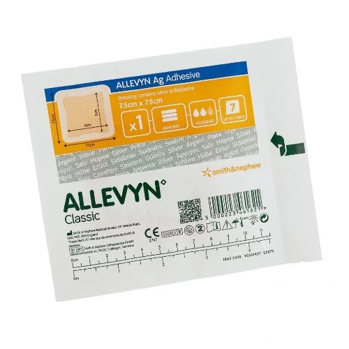 Allevyn Silver Adhesive 75 X 75 1