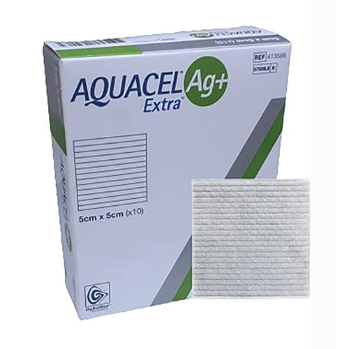Aquacel Ag+ Extra Silver Dressing 5 X 5cm 10 – Cura Pharm