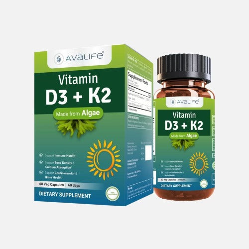 Avalife Vitamin D3 + Vitamin K2 Capsules 60