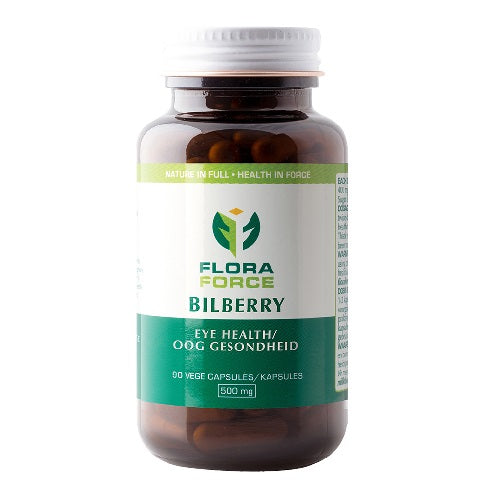 Bilberry Capsules 90 500mg Flora Force