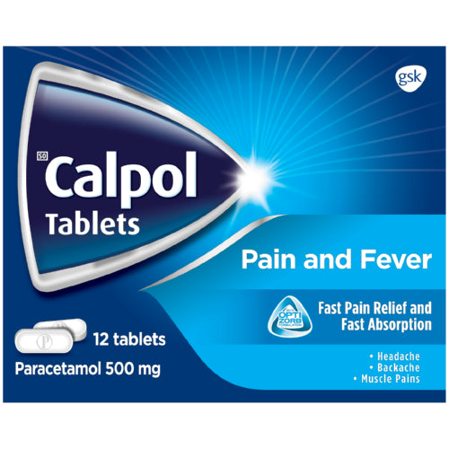 Calpol Adult 500mg Tablets 12