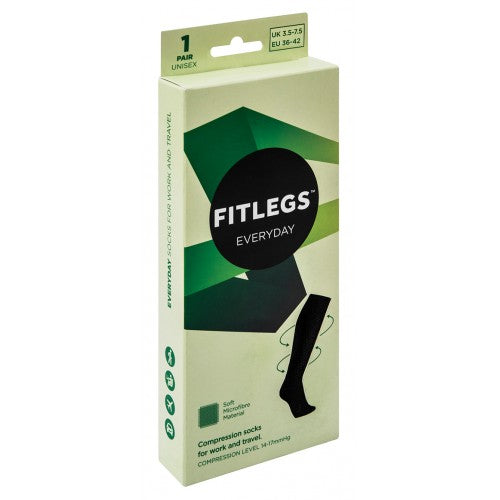 Compression Socks Everyday Black Size 3.5-75