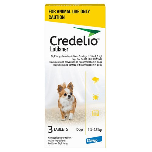 Credelio Chew Tablets Dogs 1.3-2.Kg  3